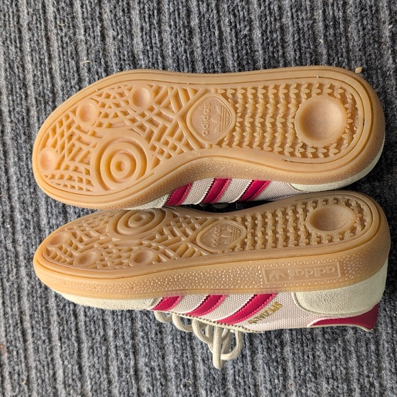 Adidas Women's Beige and Burgundy Sneakers - Picture 4 of 5